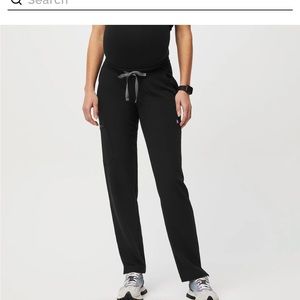 Figs maternity small tall scrub pants like new black